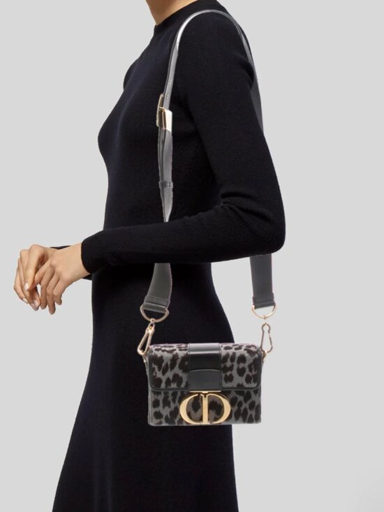 Christian Dior Limited Edition Ponyhair Montaigne 30 Leather Handbag - Picture 11 of 11